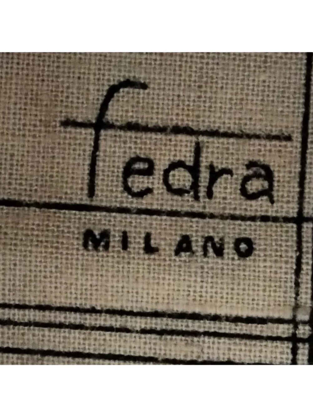 Fedra Milano Beige Leather Tote Bag Brown Handles Italy 1970s Vintage Shabby Dis - Picture 11 of 16